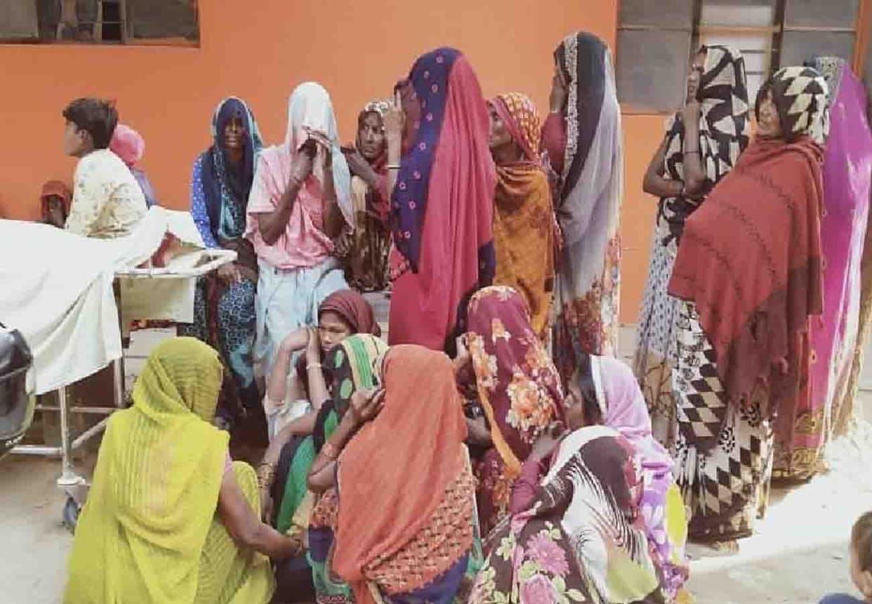 woman died in road accident in chitrakoot