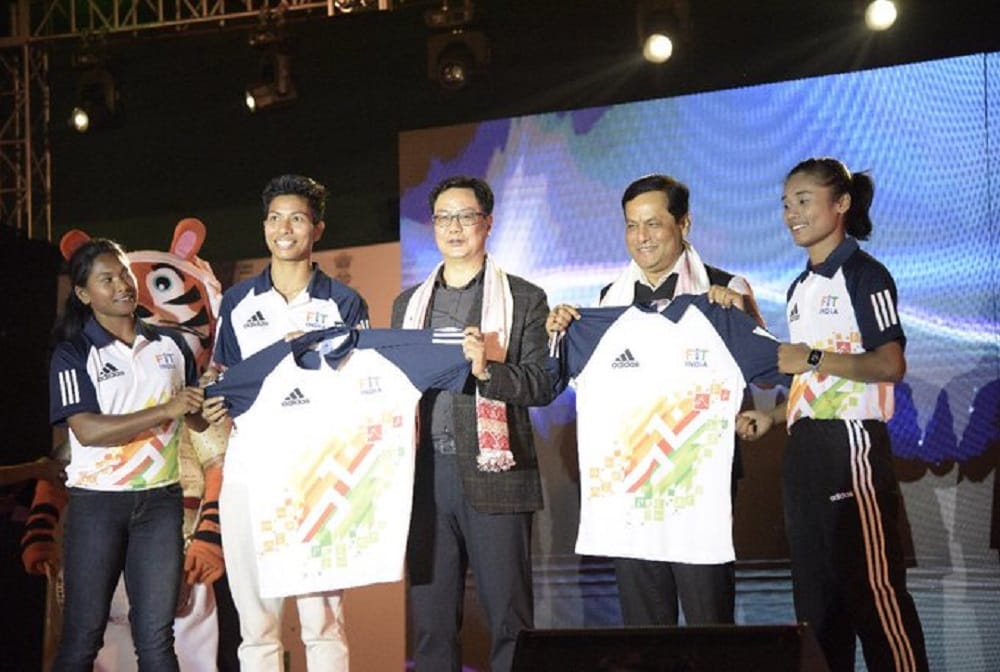 Sports minister Kiren Rijiju launches 3rd khelo india Youth Games in Guwahati 