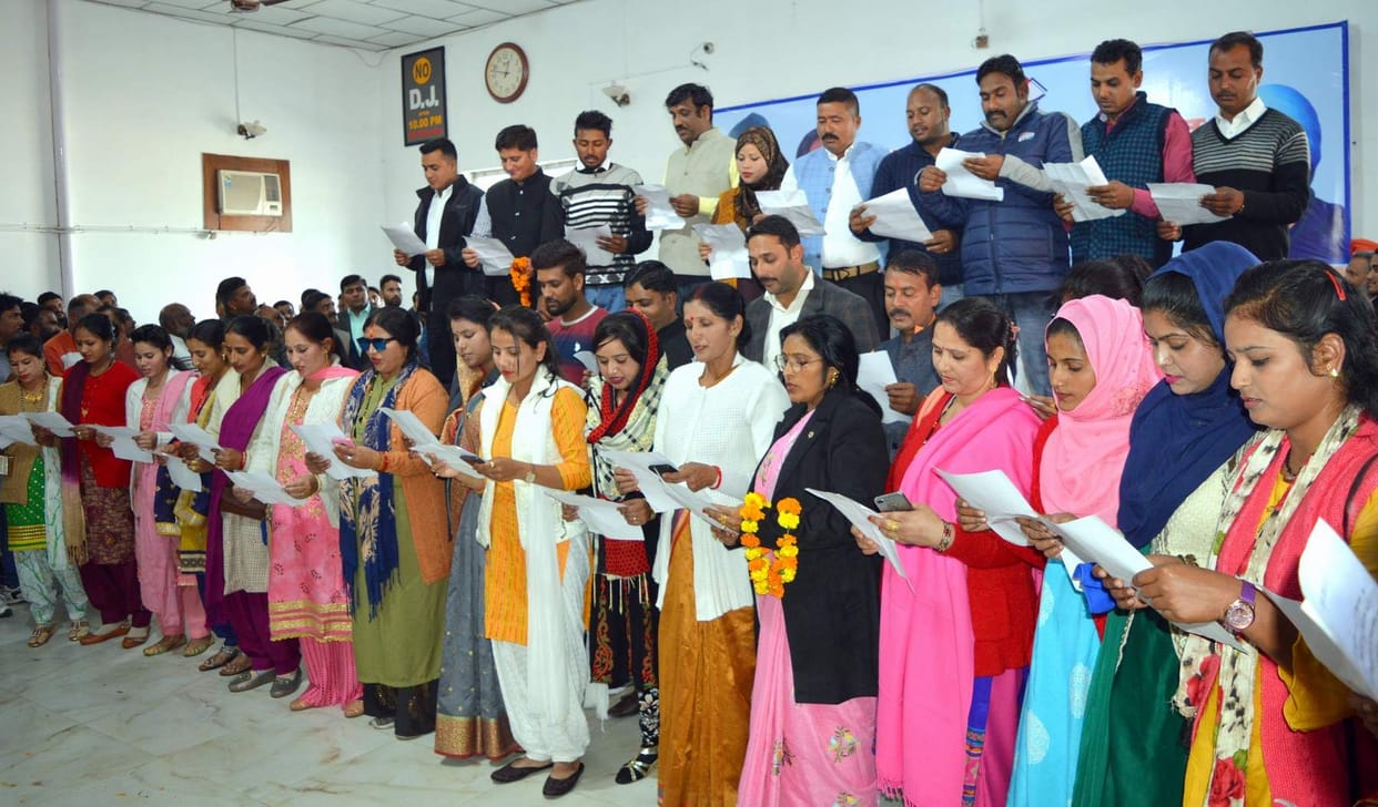 Block chief and BDC members took oath