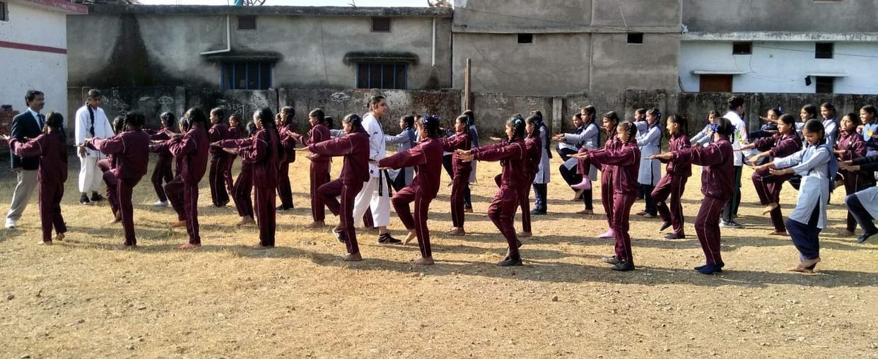 Students learned the tricks of self defense