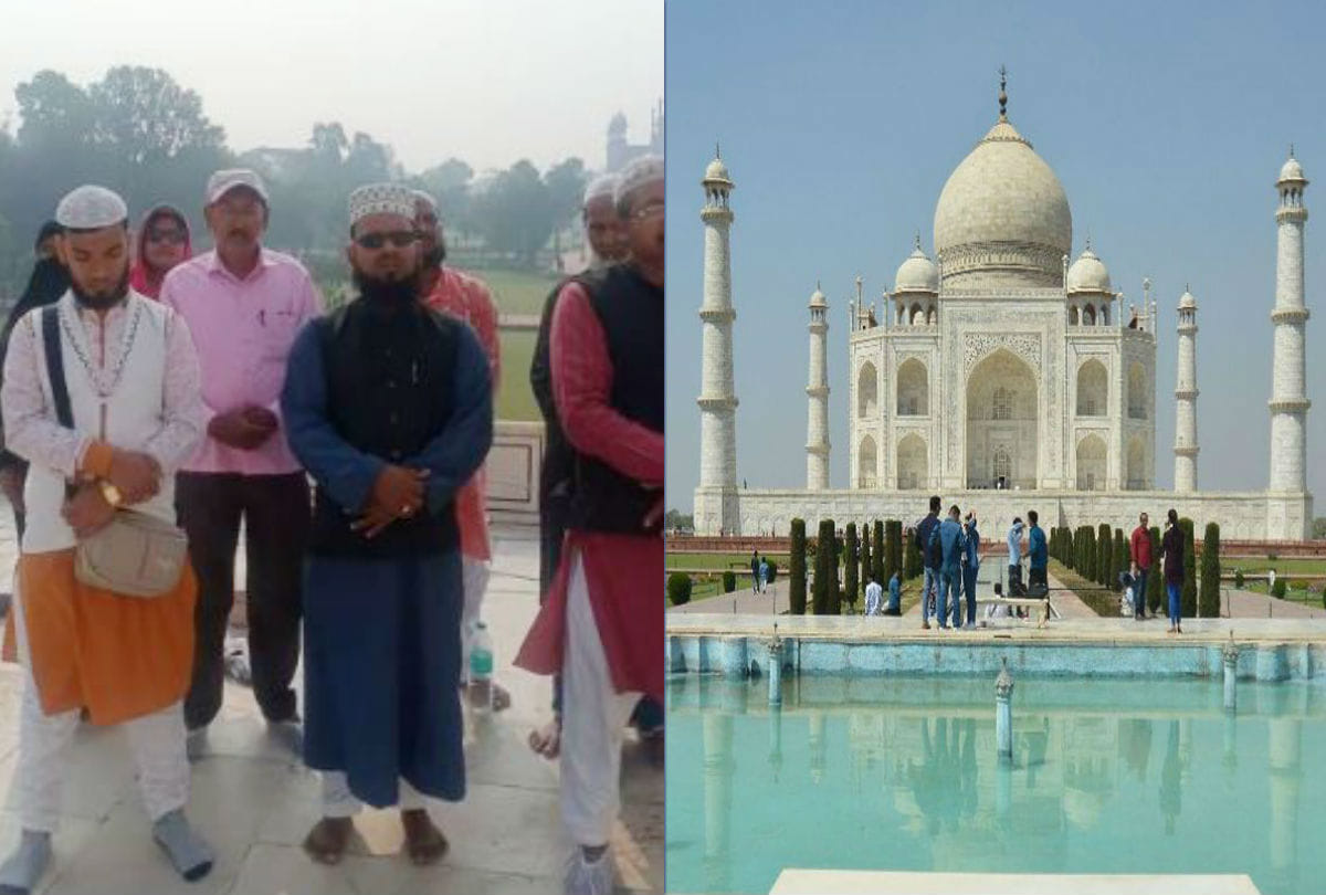 tourists reading fatiha on taj mahal video goes viral