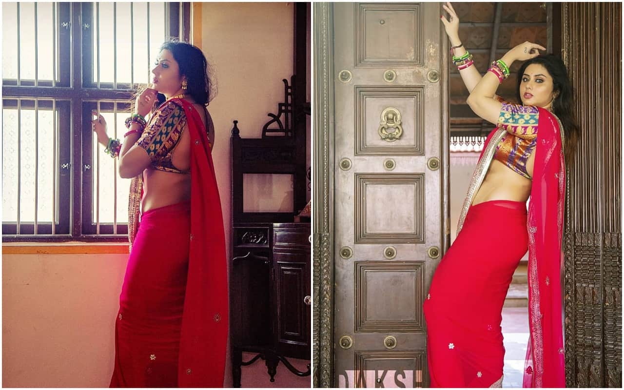 tamil actress joins bjp namitha vankawala chaudhary bold looks