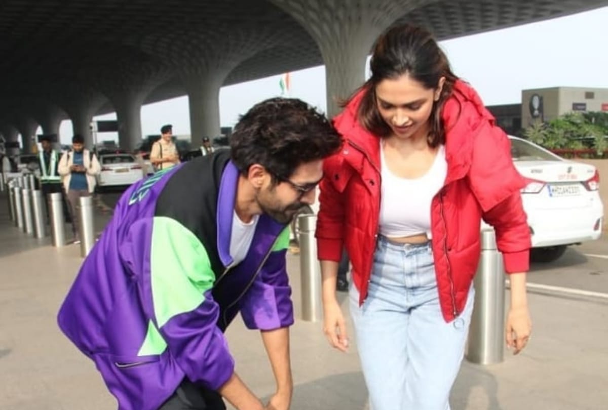 deepika padukone dance with kartik aaryan dheeme dheeme dance