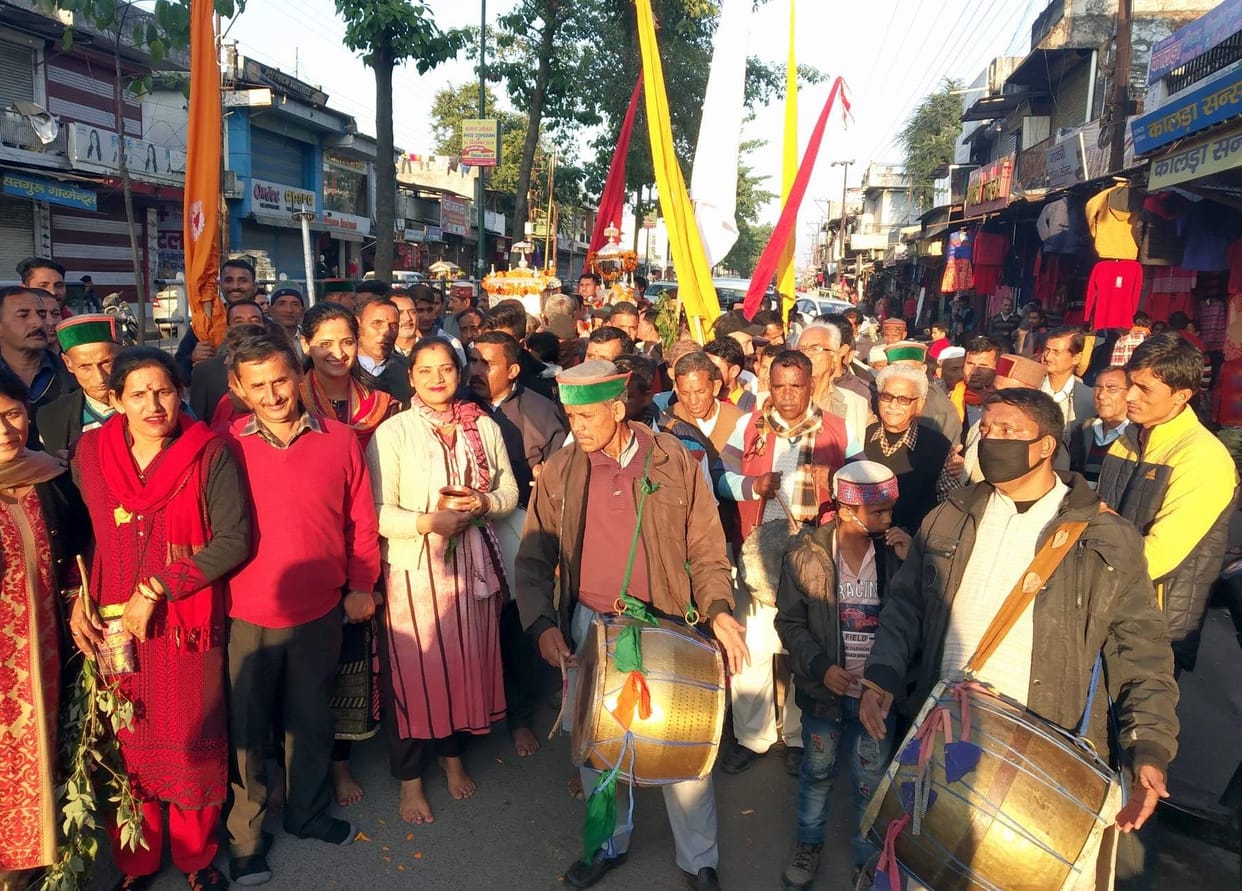 Parashuram Deity's palanquin reached Vikasnagar on one day stay