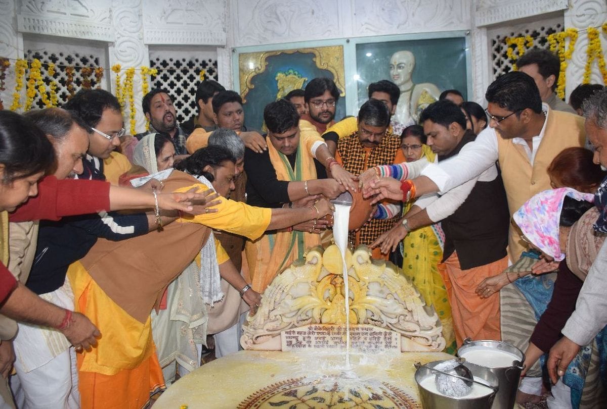 banke bihari prakatya diwas celebrations in vrindavan