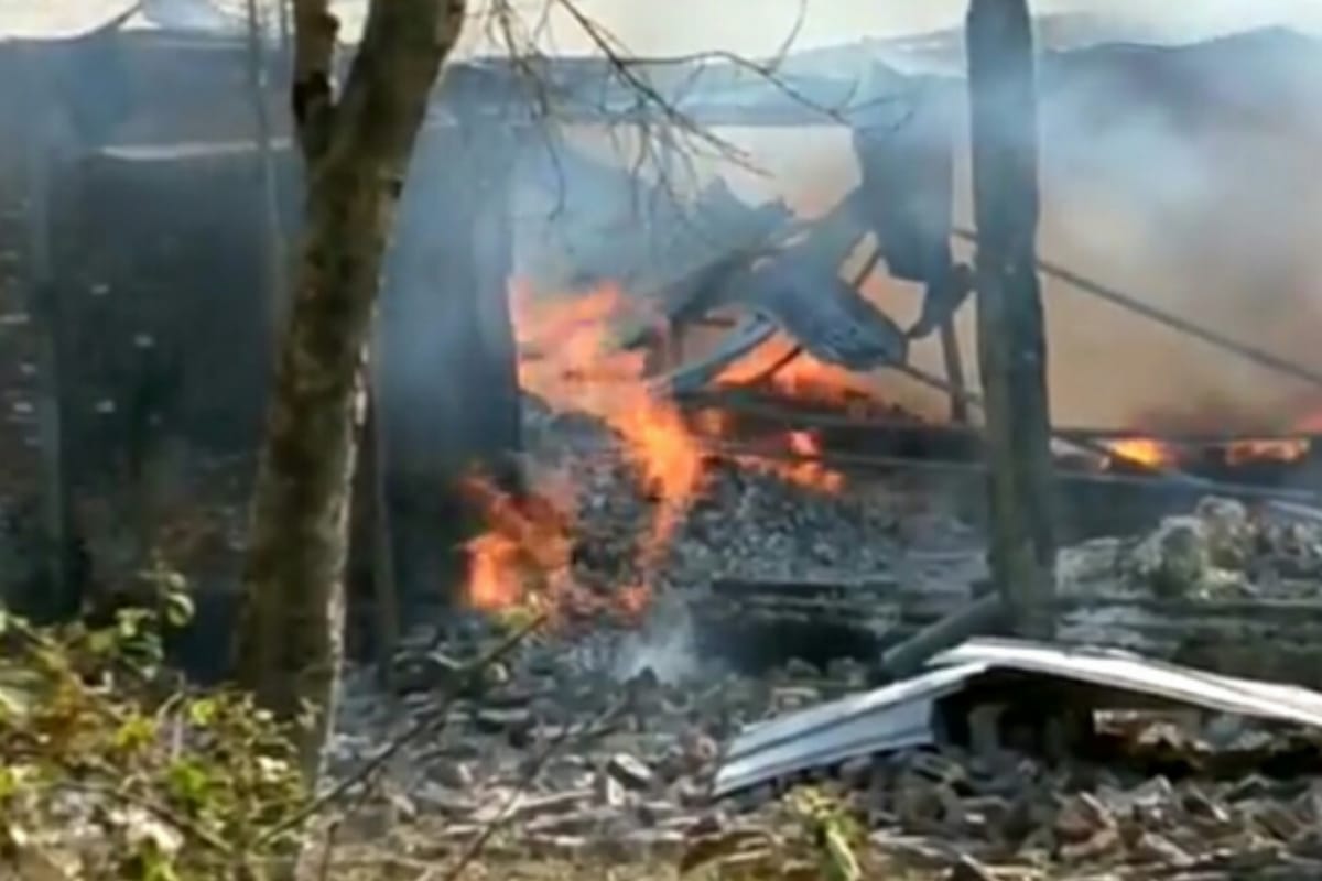 several workers Scorched in fire in a firecracker factory in saharanpur