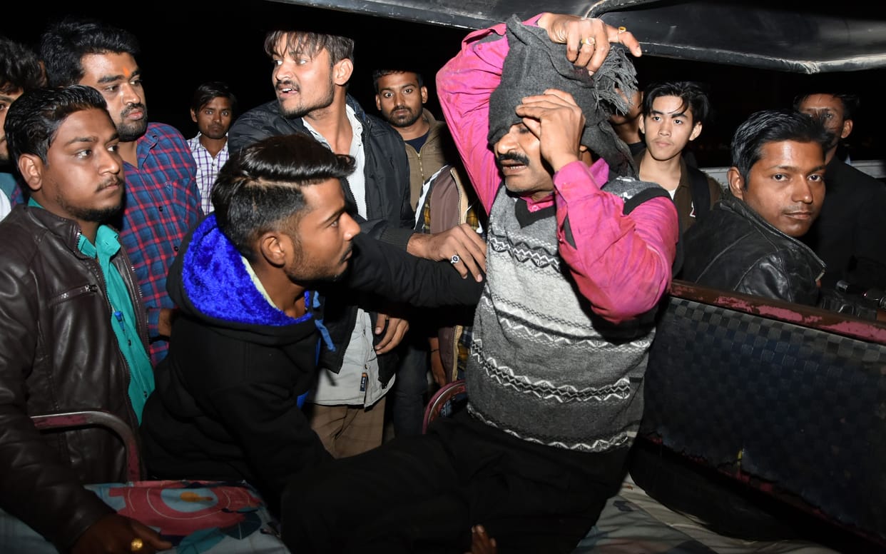 hooligans shot ag office employee at overbridge near Pani Tanki