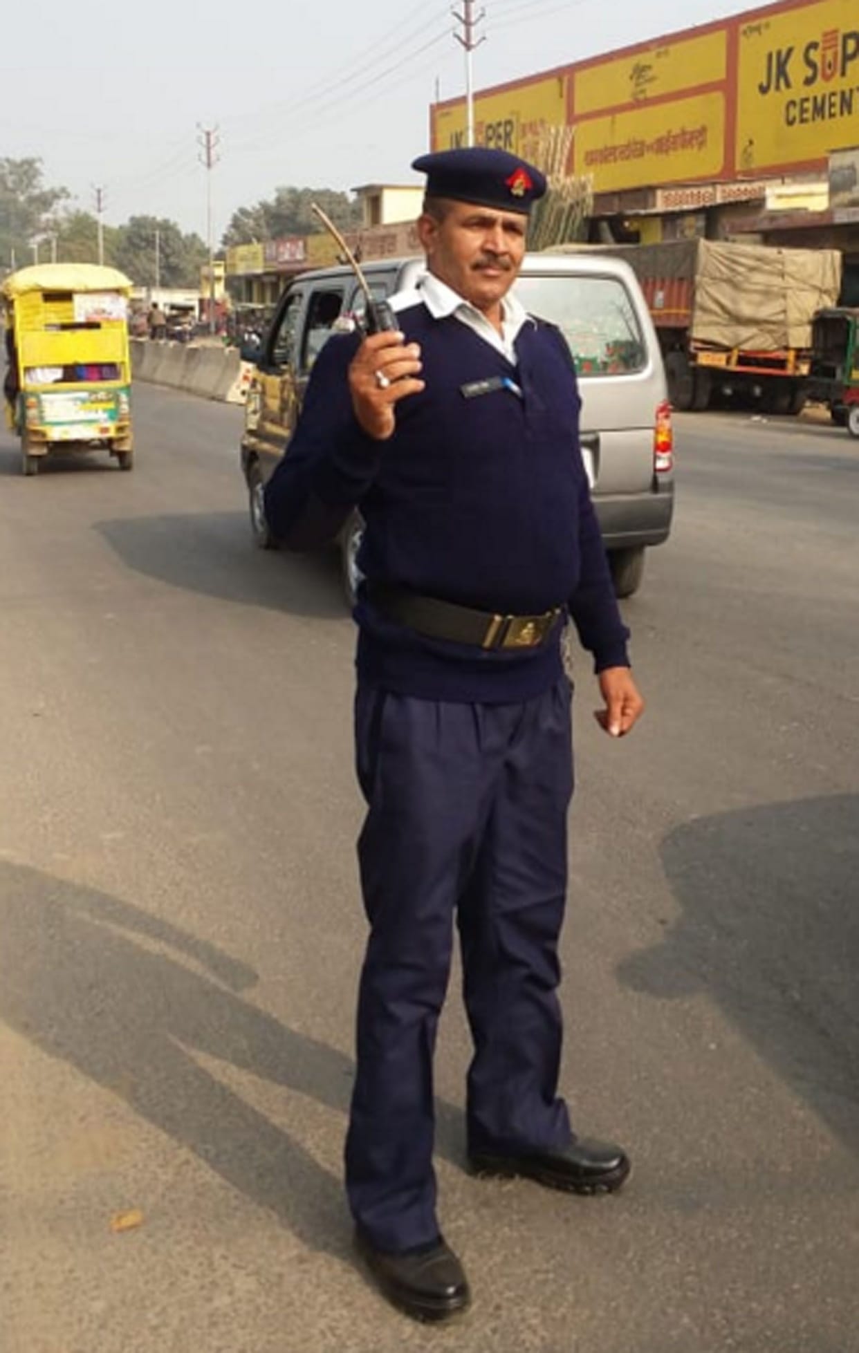 traffic police, new dress, kasganj