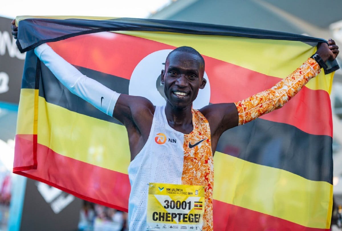 Uganda’s Joshua Cheptegei breaks the 5km road world record in Monaco