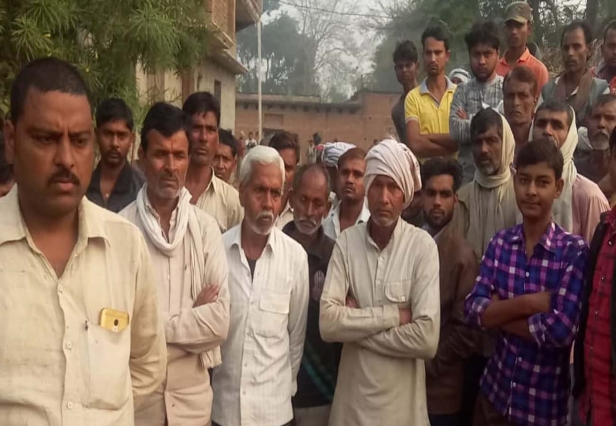 Old man died due to fire in hamirpur