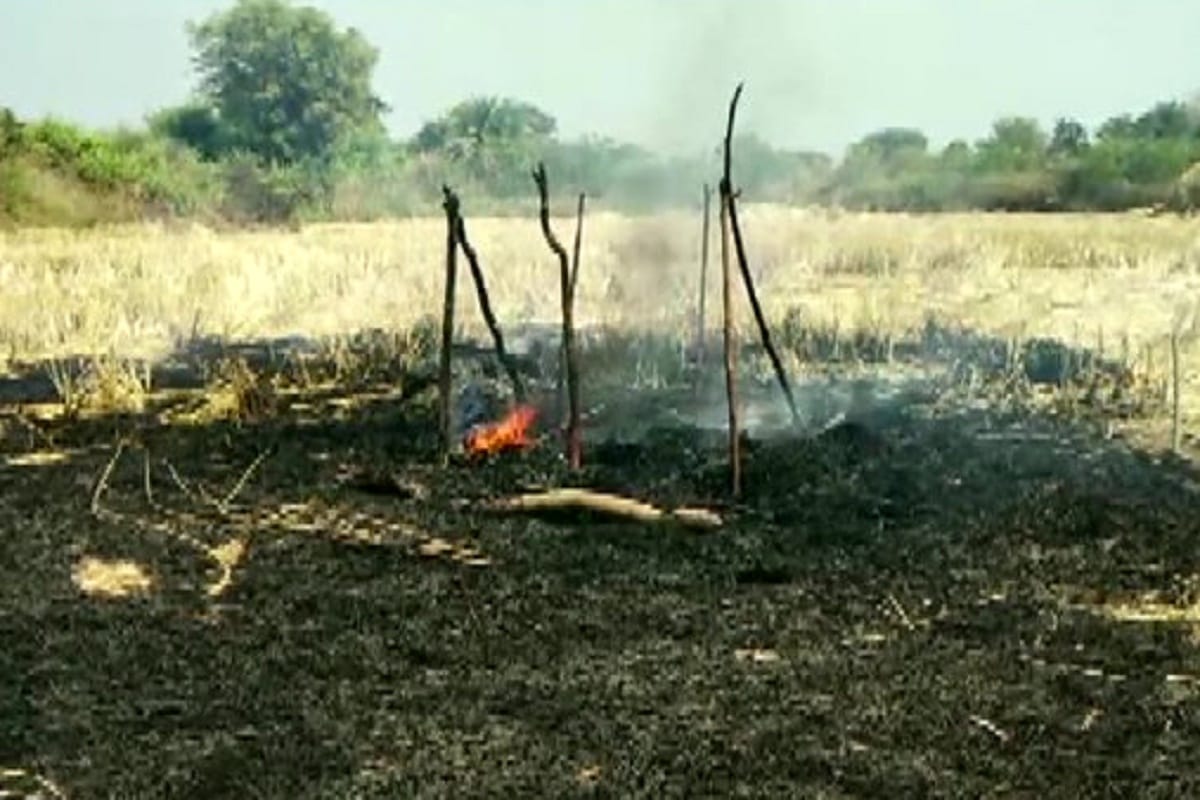Odisha : Three girls were charred to death while they were playing near a haystack that caught fire