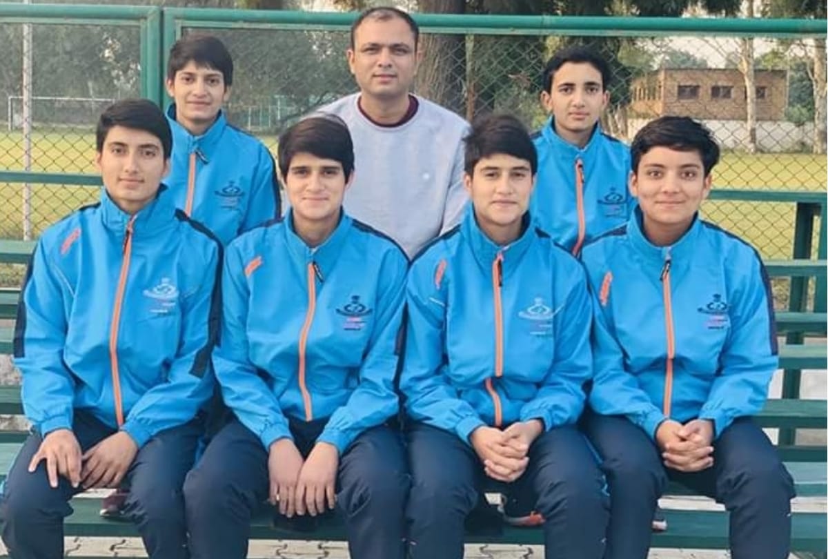 Six woman players in Indian Handball Team form Bilaspur Himachal Pradesh