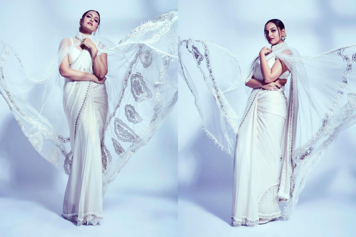 sonakshi rocks traditional look beautifully in saree during dabangg 3 promotion