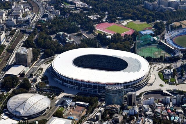 Tokyo Olympic 2020 Stadium Made From Ravaged Tsunamis in 2011 60 thousand spectators will sit