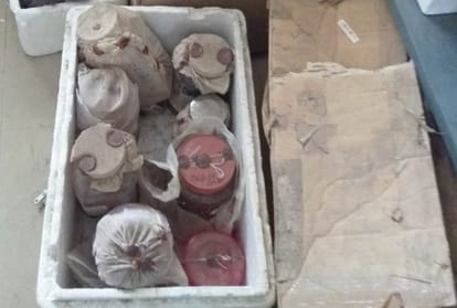 More than 200 samples of visara in forensic lab are waiting for investigation.