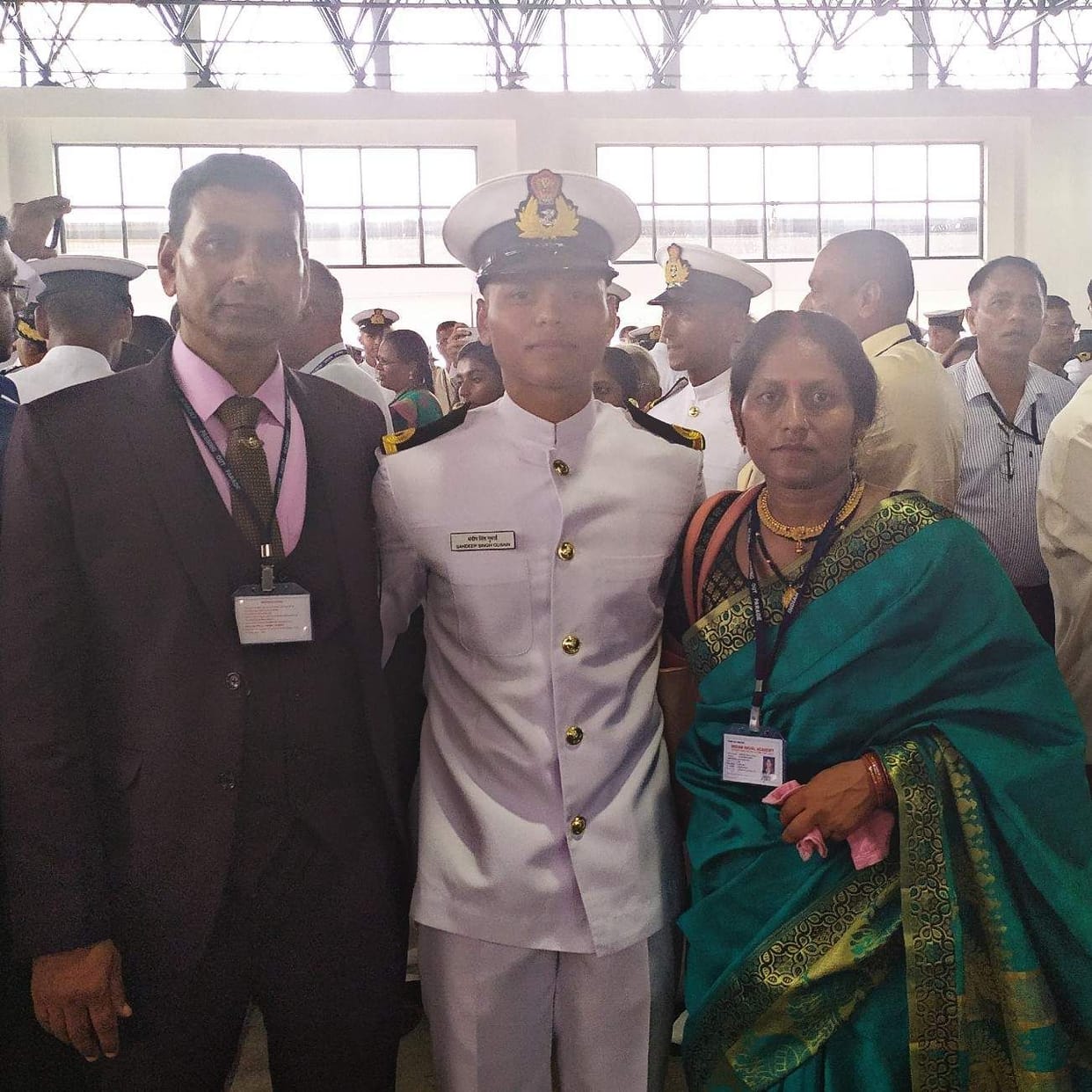 Nathukhal's Sandeep became an officer in the Navy