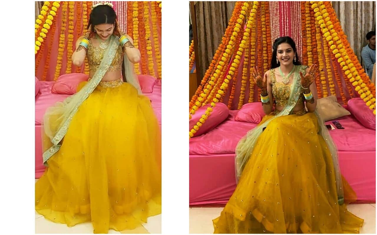 Actress ashrita shetty and cricketer Manish pandey Mehndi to marriage pics