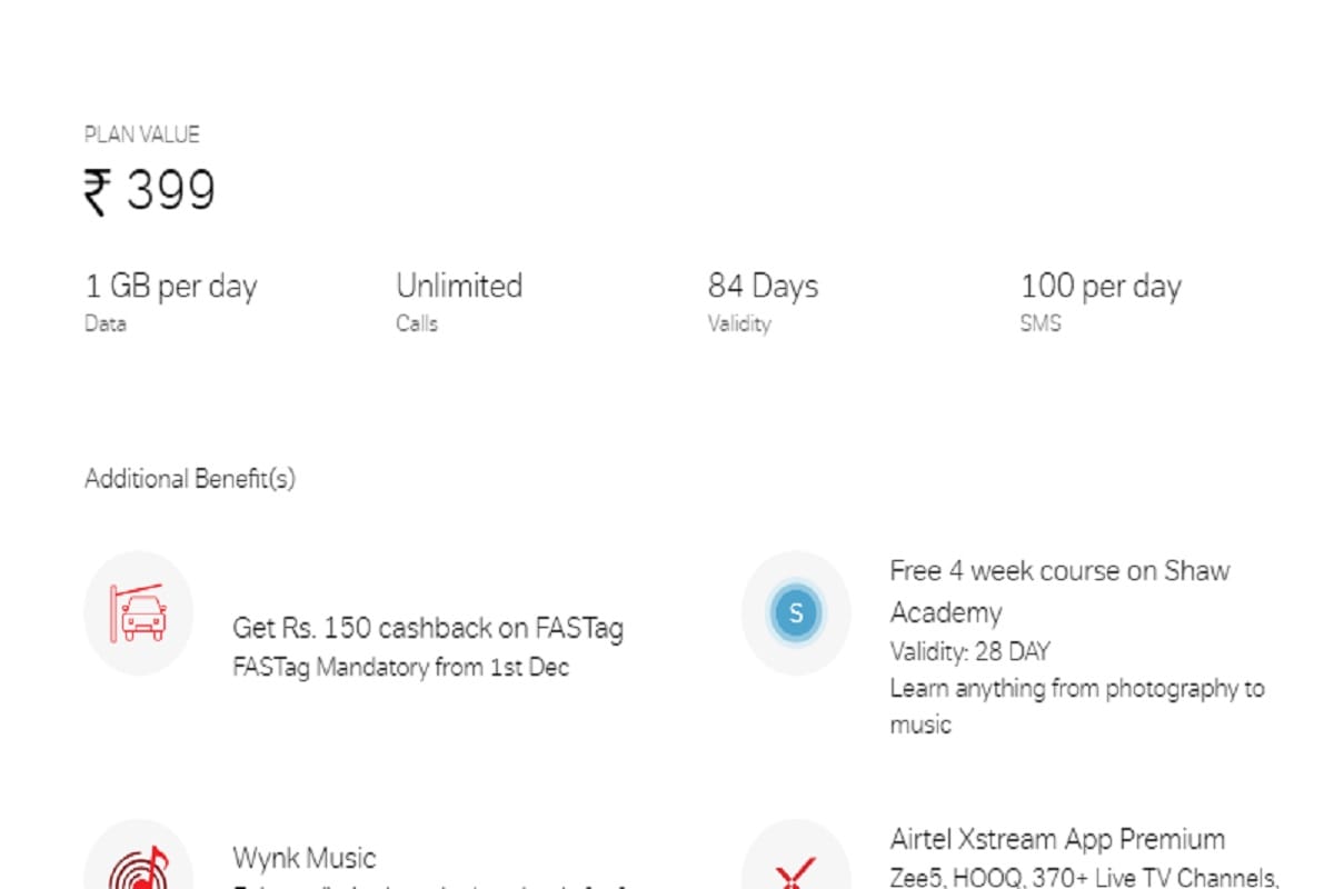 airtel 399