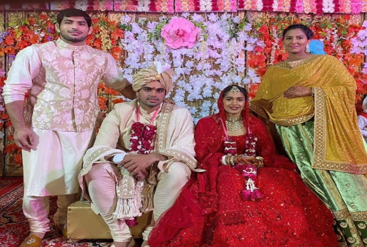 this real life bride red monochrome lehenga look like priyanka chopra wedding lehenga