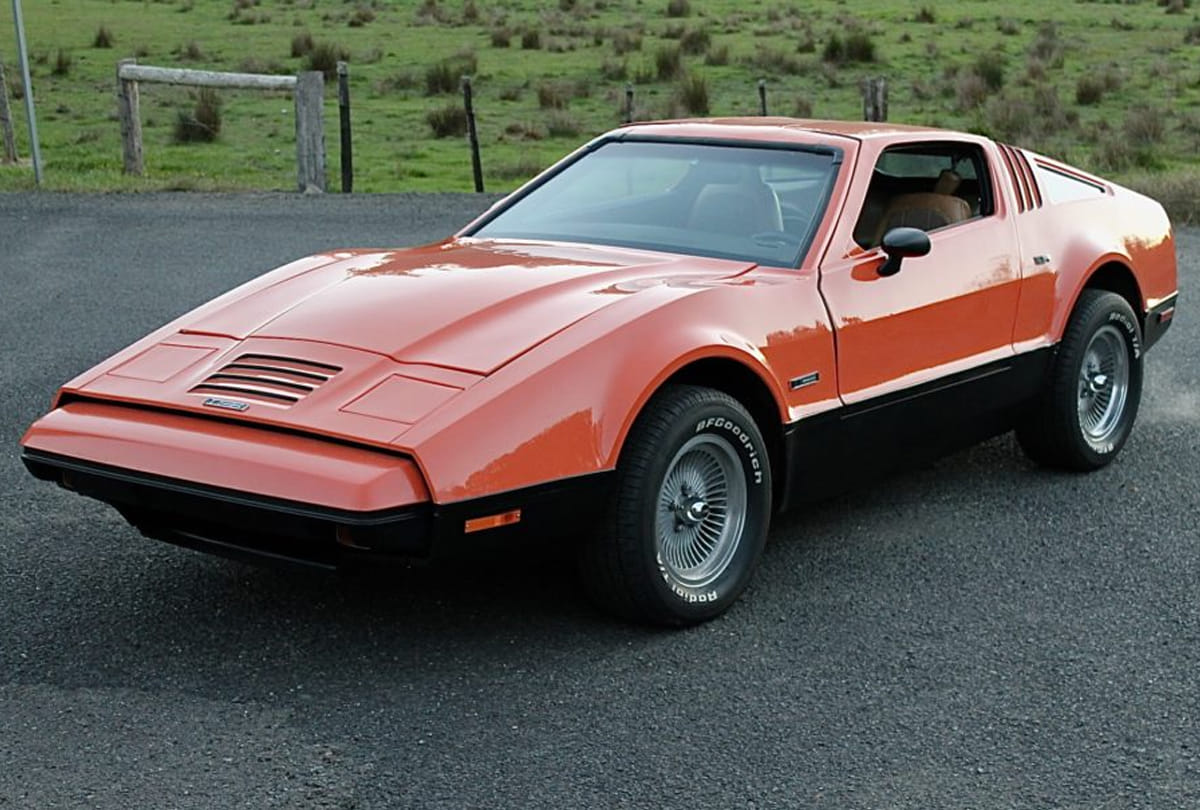 Japan made wood car, Trabant, BRICKLIN SV-1, VELOREX OSKAR also producecd