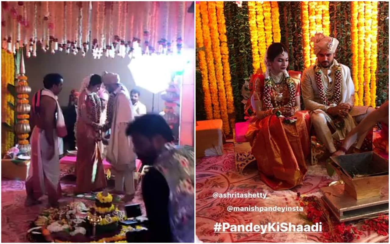 Manish Pandey And Actress Ashrita Shetty Marriage Pics Out