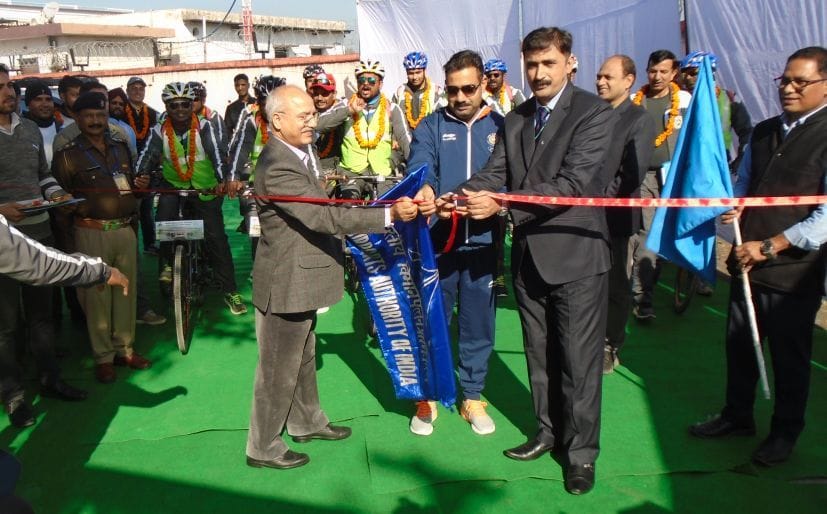 Cycle rally leaves for clean India