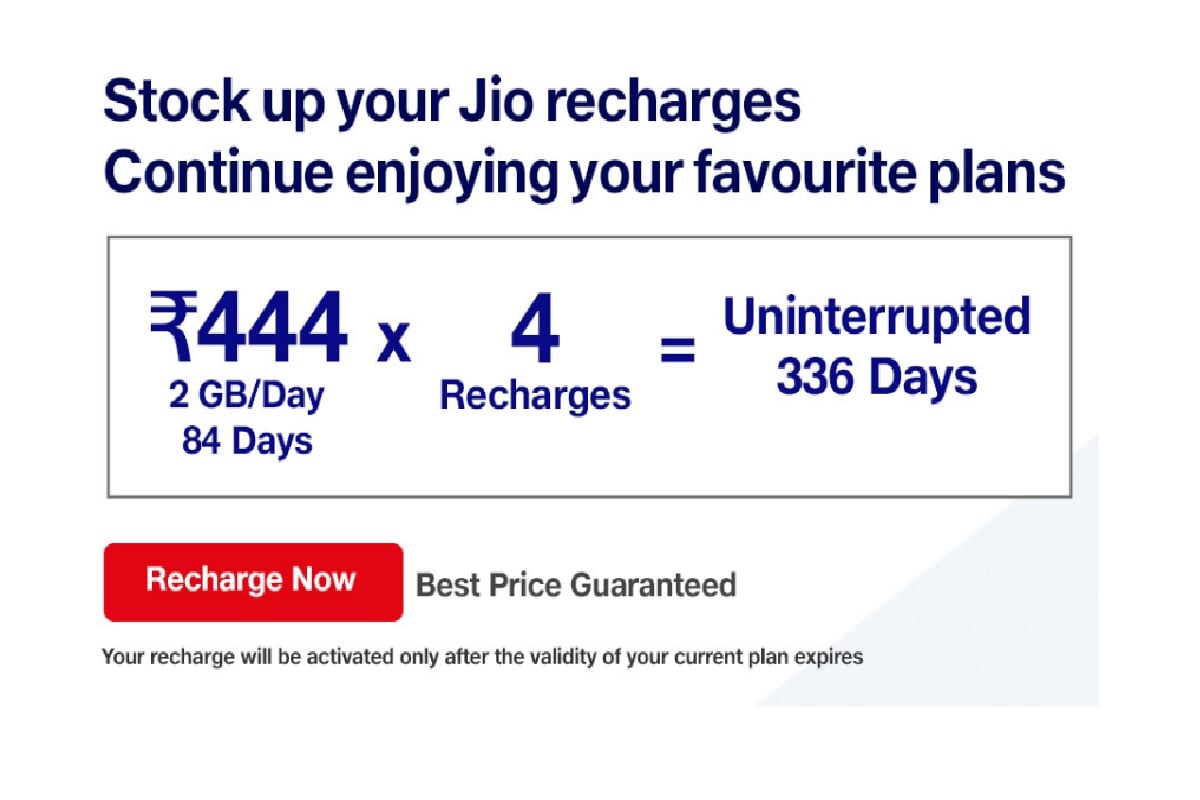 JIO 444 PLAN