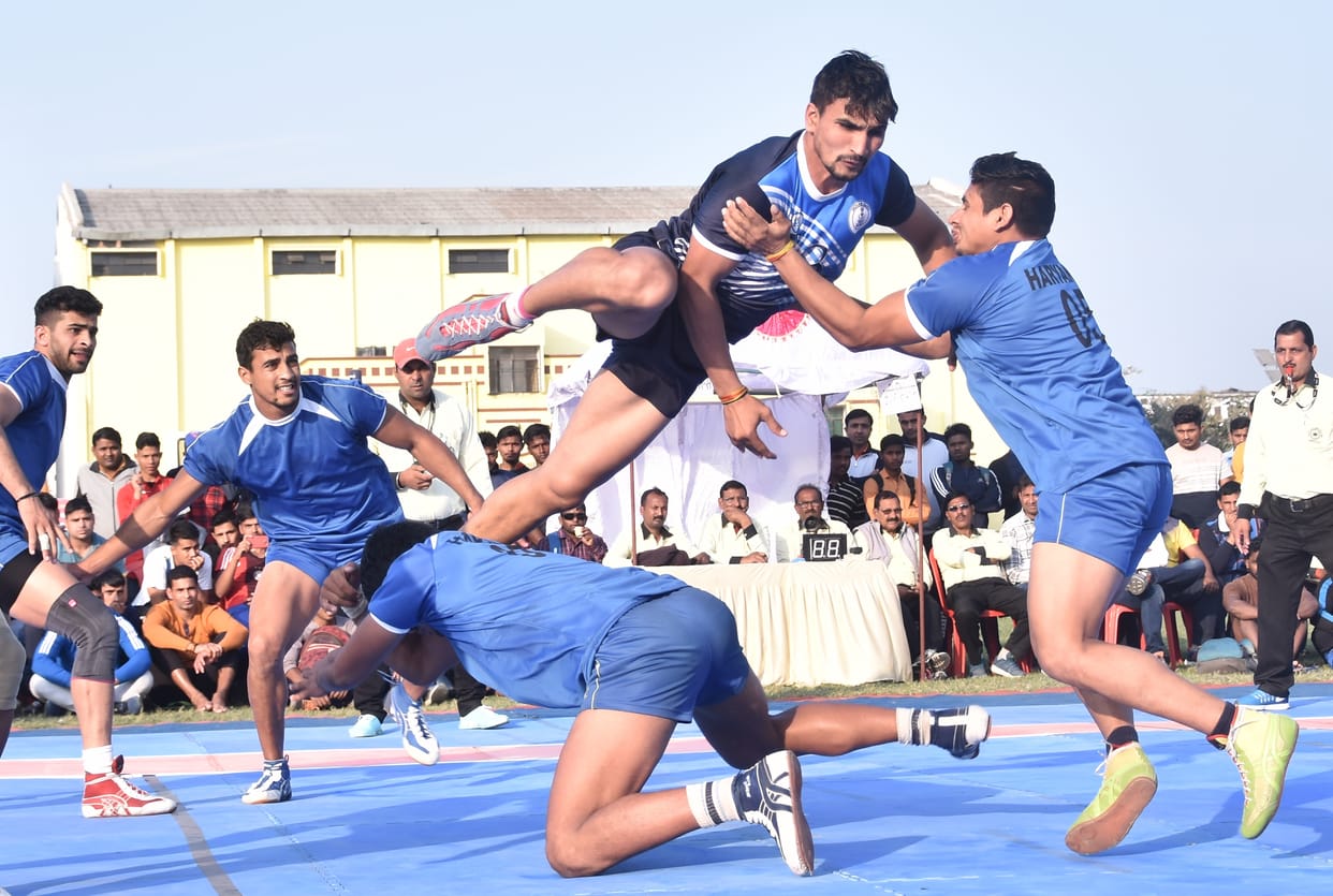 kabbadi match in sports stadium