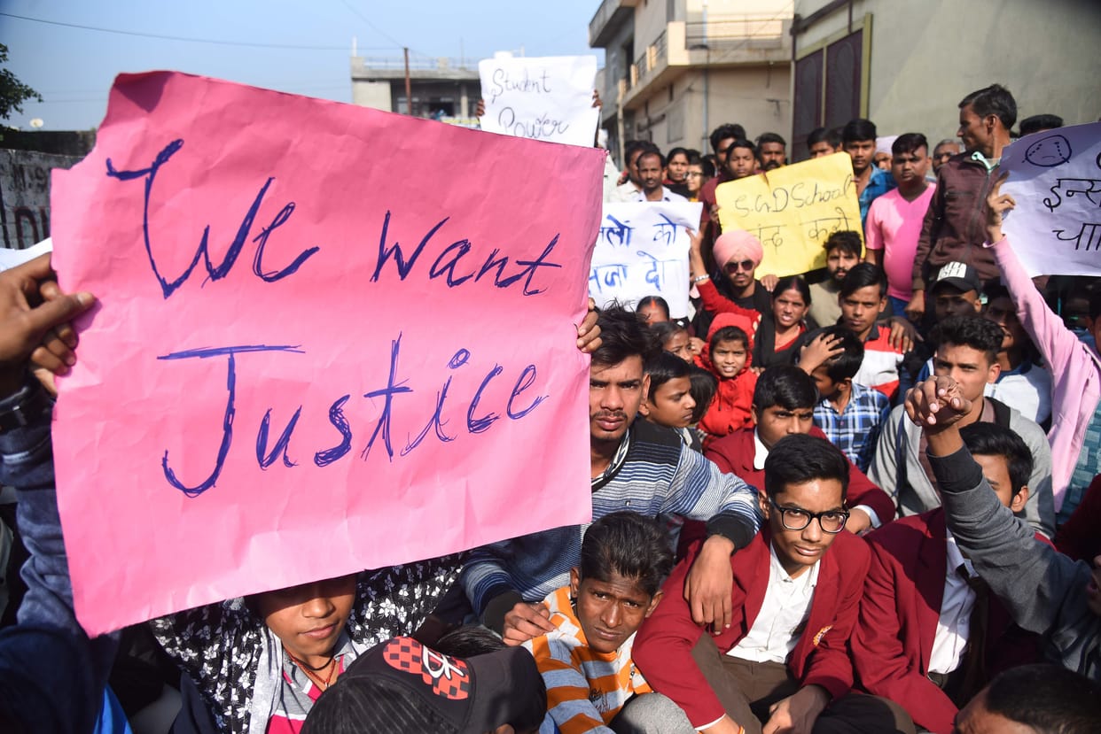 students protest in ludhiana