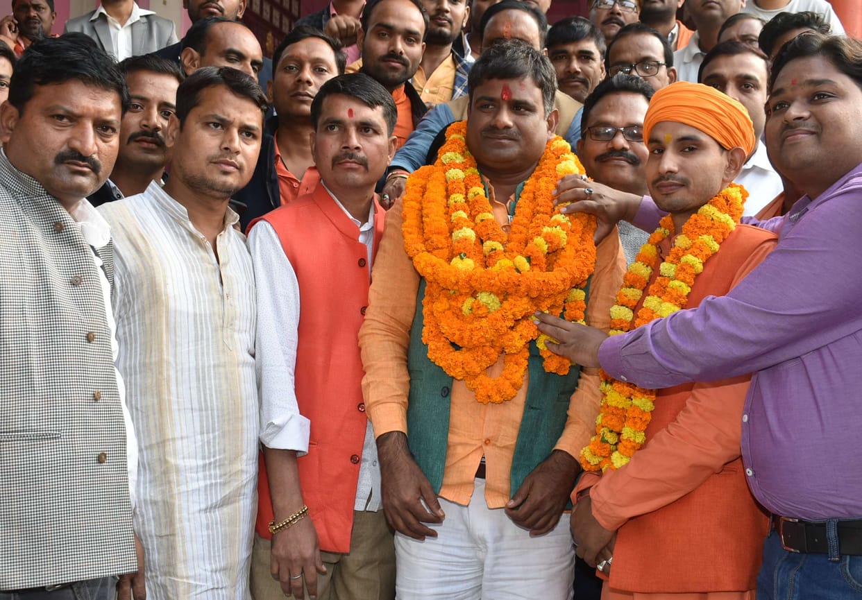 BJP district president welcomed