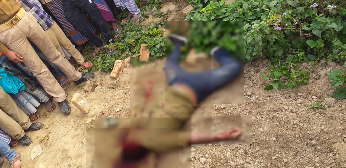 Dead body found in field mau