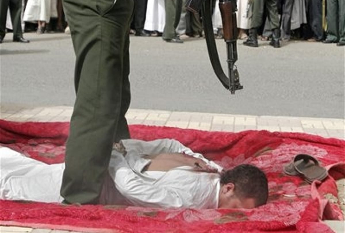 Many countries give punishment to sexual convicts beheading shooting cutting private parts hanging