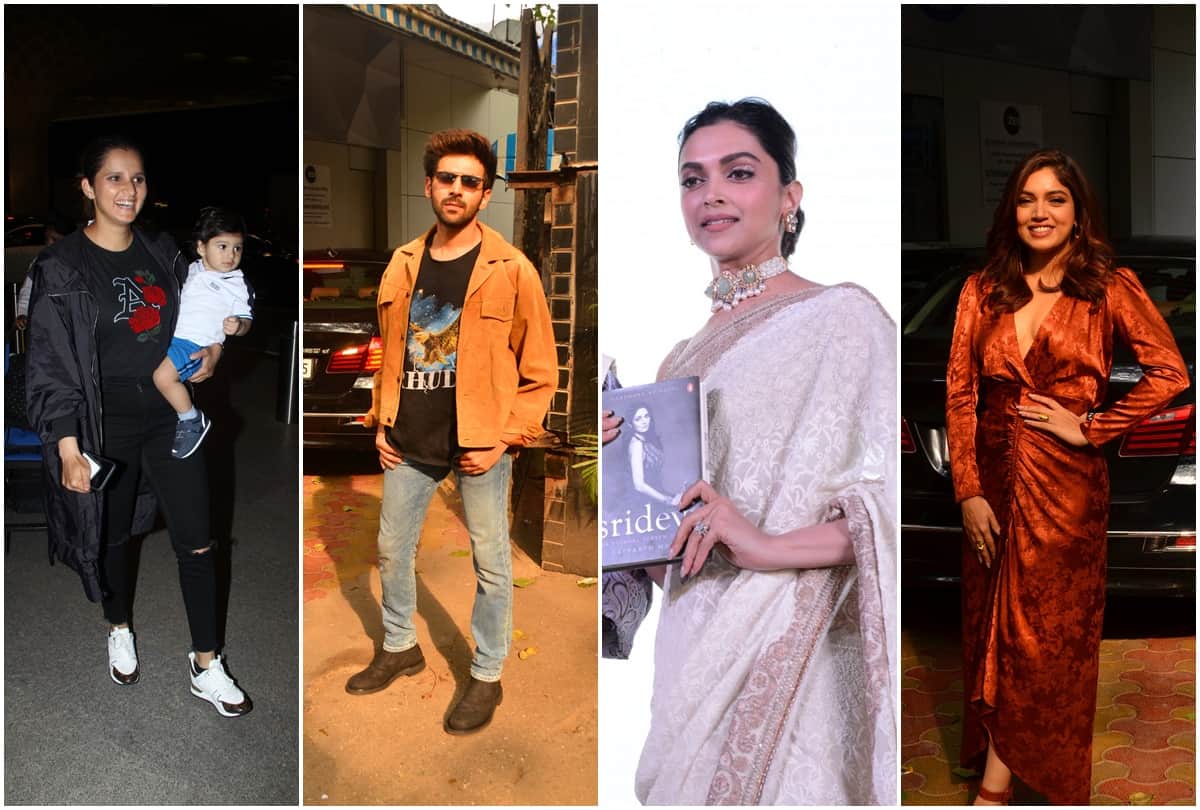 Deepika Alia Bhatt Karan Johar Kartik Aryan Arjun Kapoor Sanjay Dutt Shahid Mira Celebs Spotted