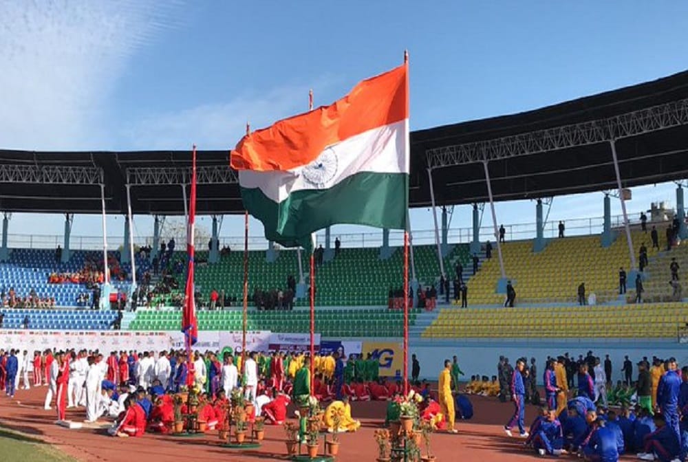 indian mens kho kho team in-the semifinals of the south asian games