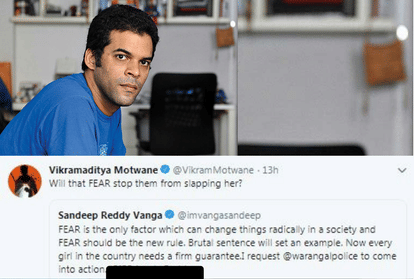 Hyderabad Vet Case Vikramaditya Motwane slams Kabir Singh director Sandeep Vanga