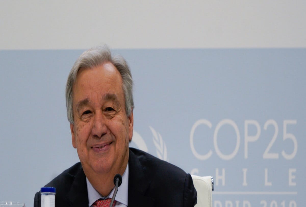 Antonio Guterres says about global climate crisis