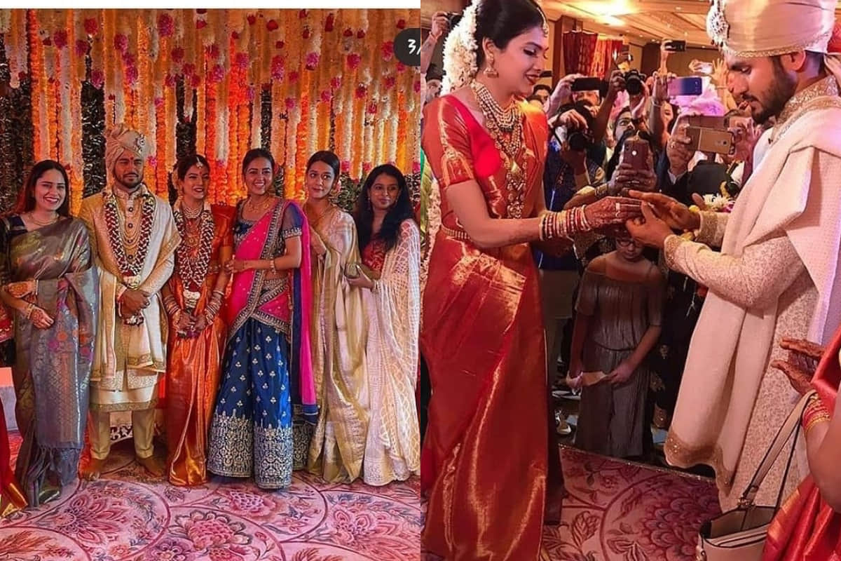 cricketer manish pandey actress ashrita shetty wedding look