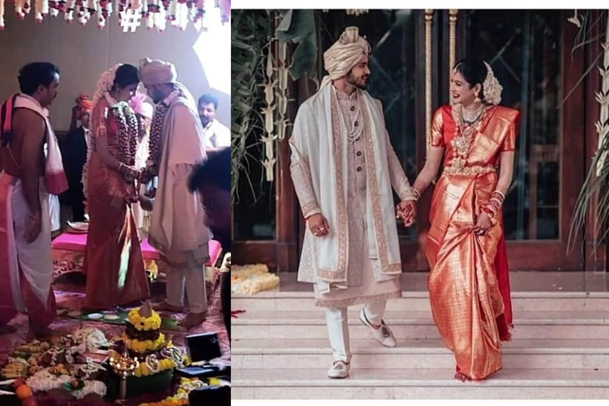 cricketer manish pandey actress ashrita shetty wedding look