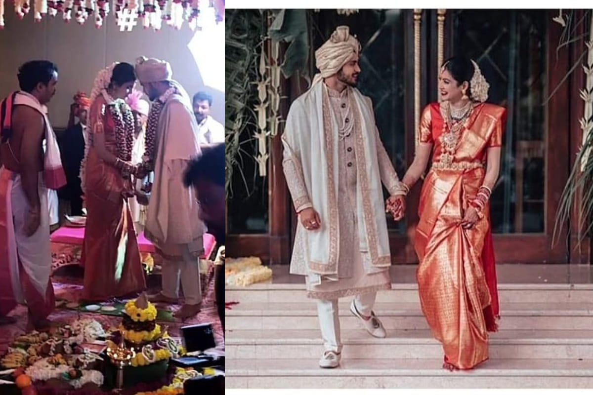 cricketer manish pandey actress ashrita shetty wedding look