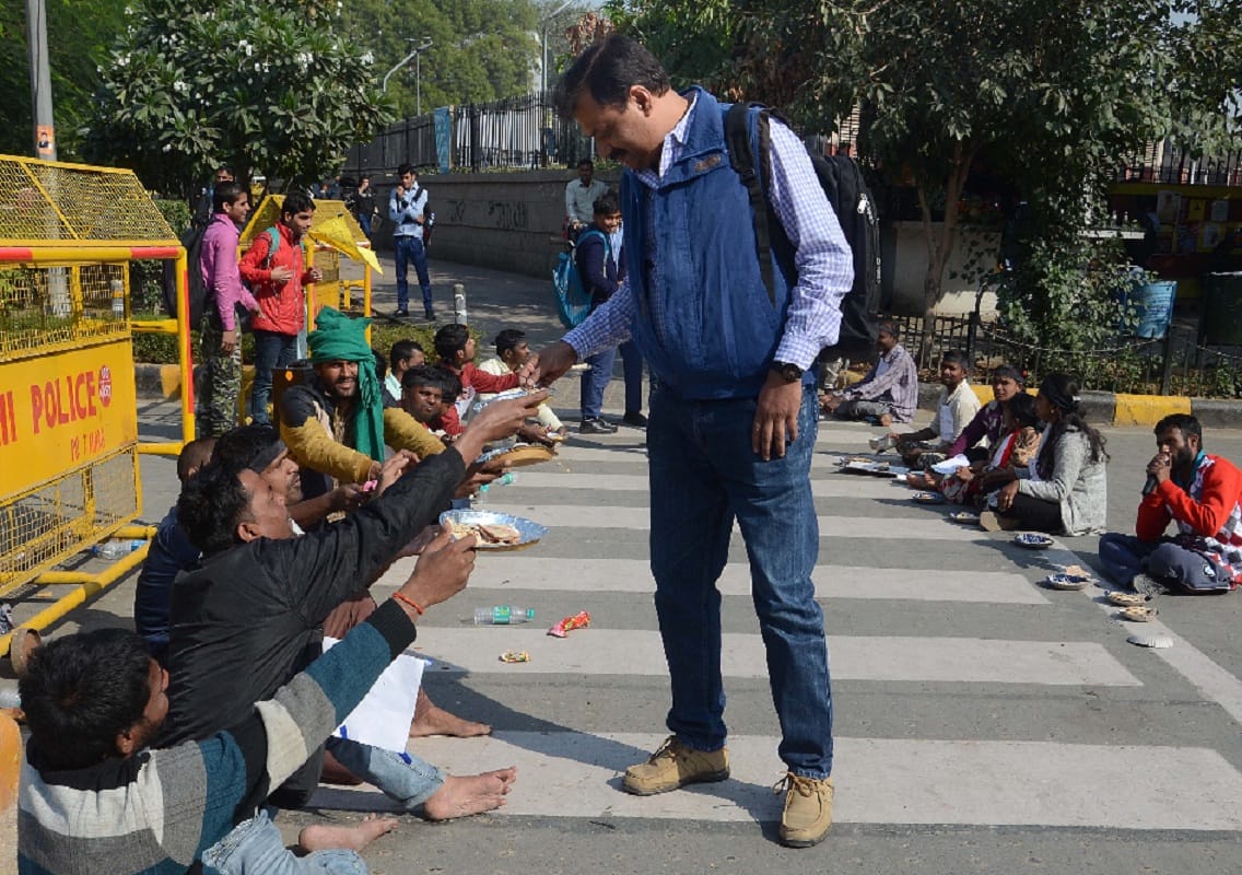 Differently abled people celebrated World Disability Day as black day in mandi house delhi