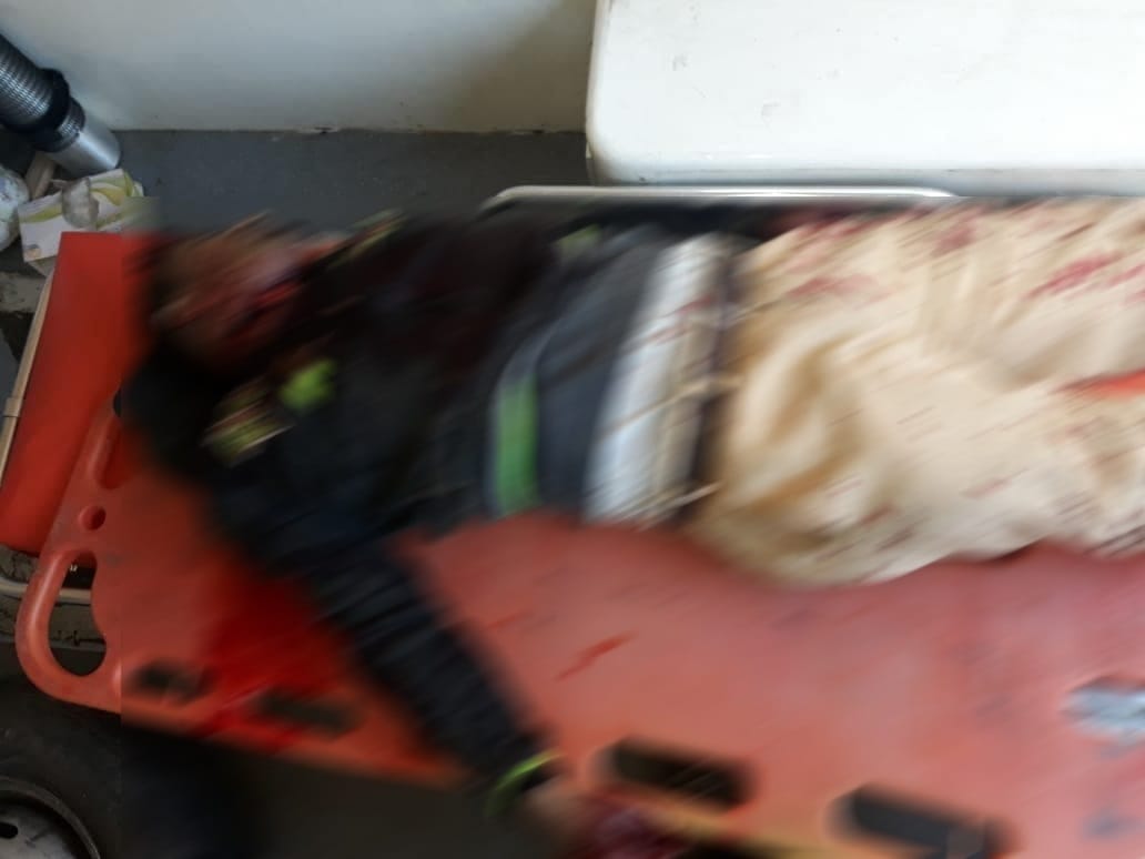 Husband first stabbed wife with sharp weapon then cut his neck