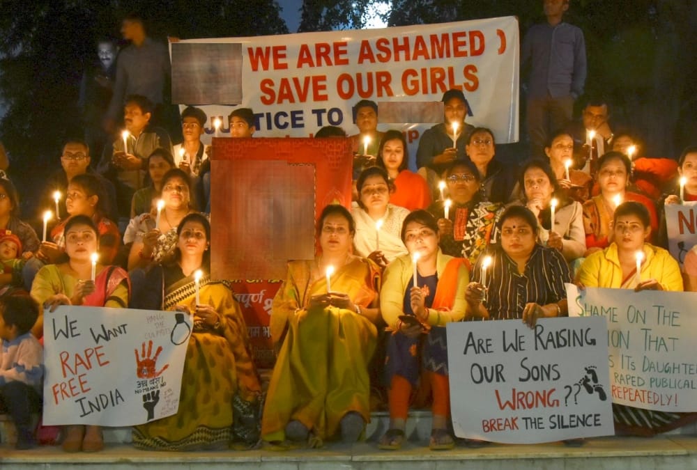 Social organizations protested against gang rape and murder of the doctor in Hyderabad.
