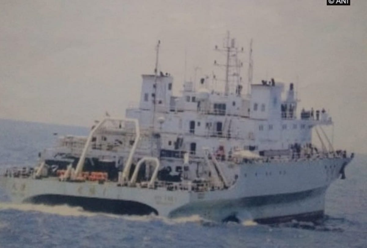 Indian Navy drives away suspicious Chinese vessel from Indian waters in Port Blair