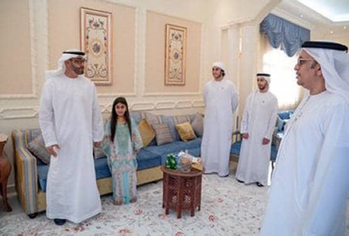 viral video uae prince sheikh mohamed bin zayed visited this little emirati girl
