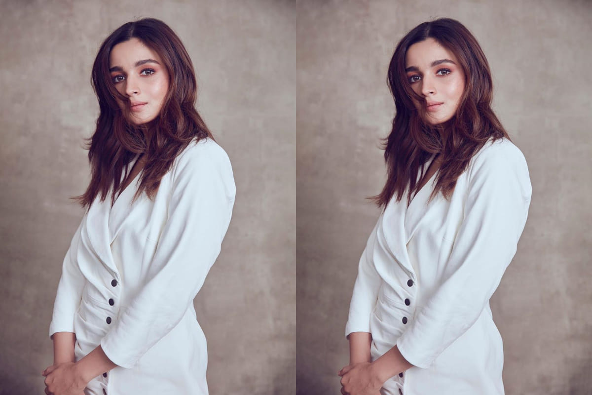 alia bhatt wear lamb leather white mini blazer dress worth 80 thousand