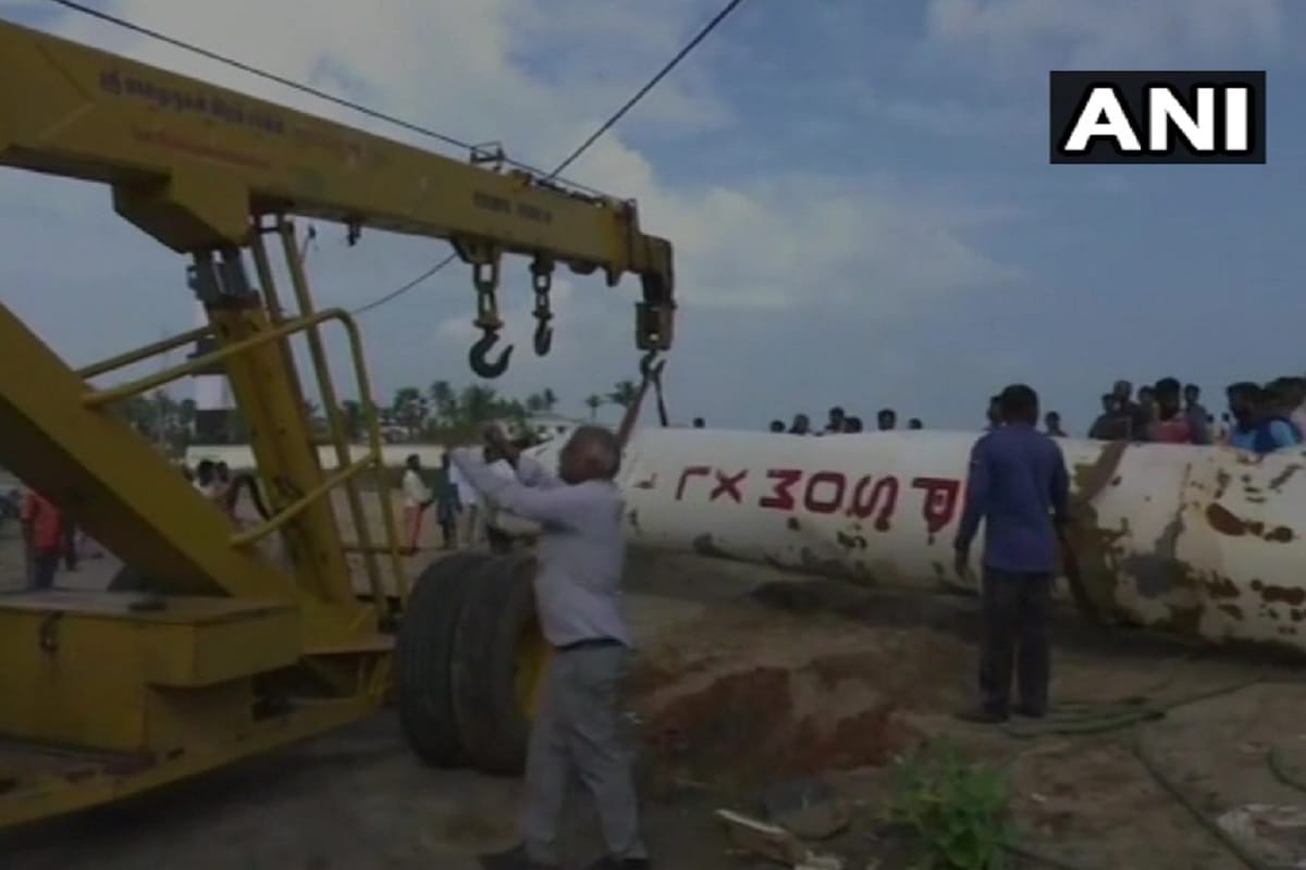 Used fuel tank of PSLV rocket launcher sent to ISR0