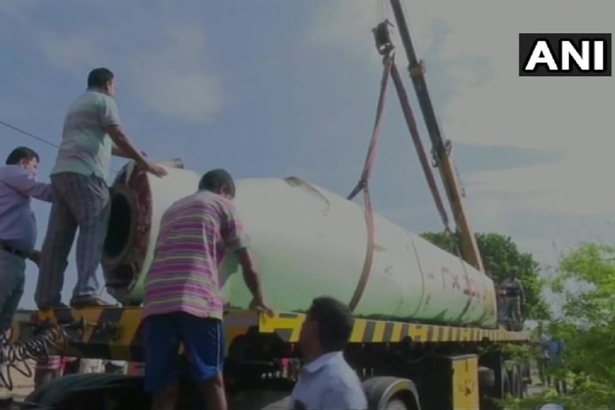 Used fuel tank of PSLV rocket launcher sent to ISR0