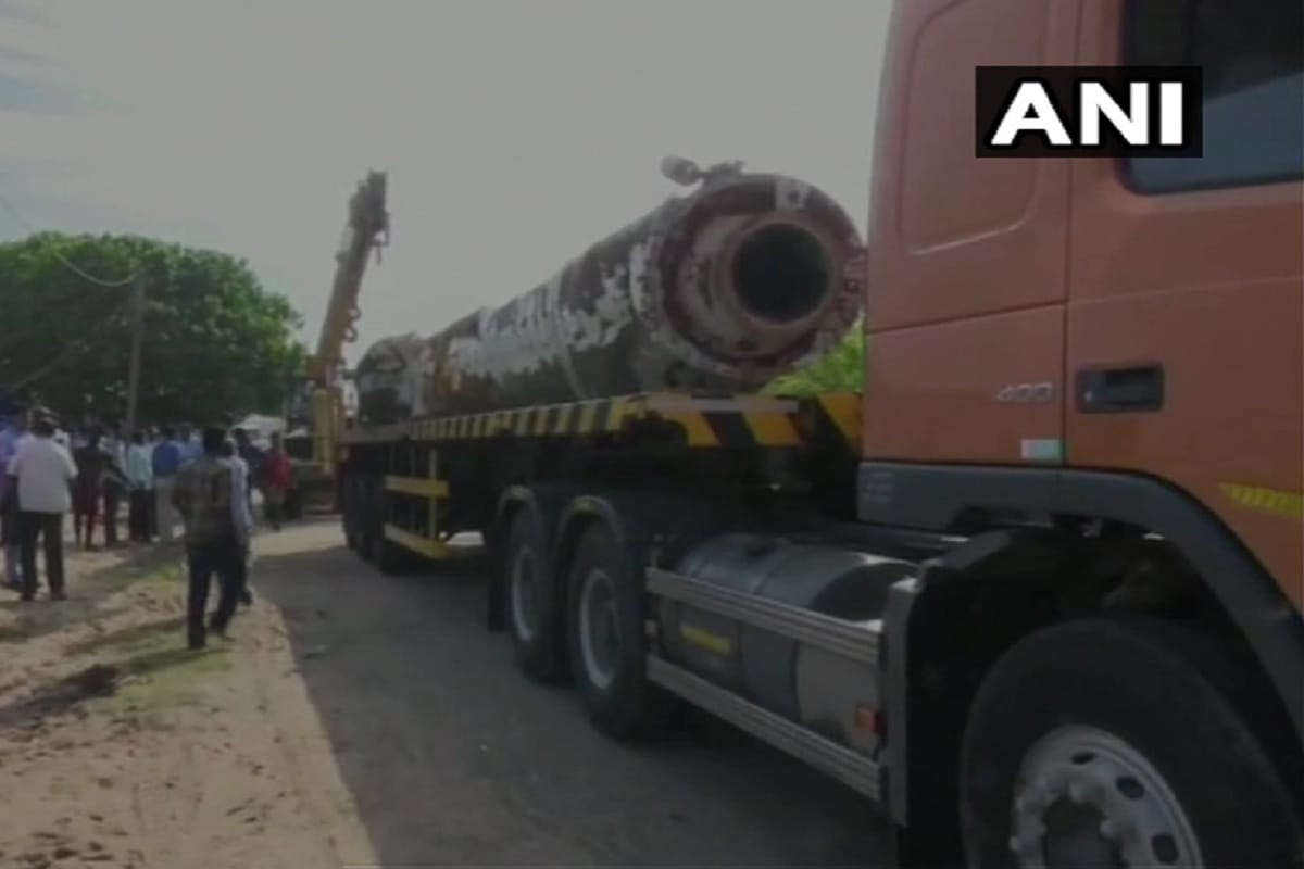Used fuel tank of PSLV rocket launcher sent to ISR0