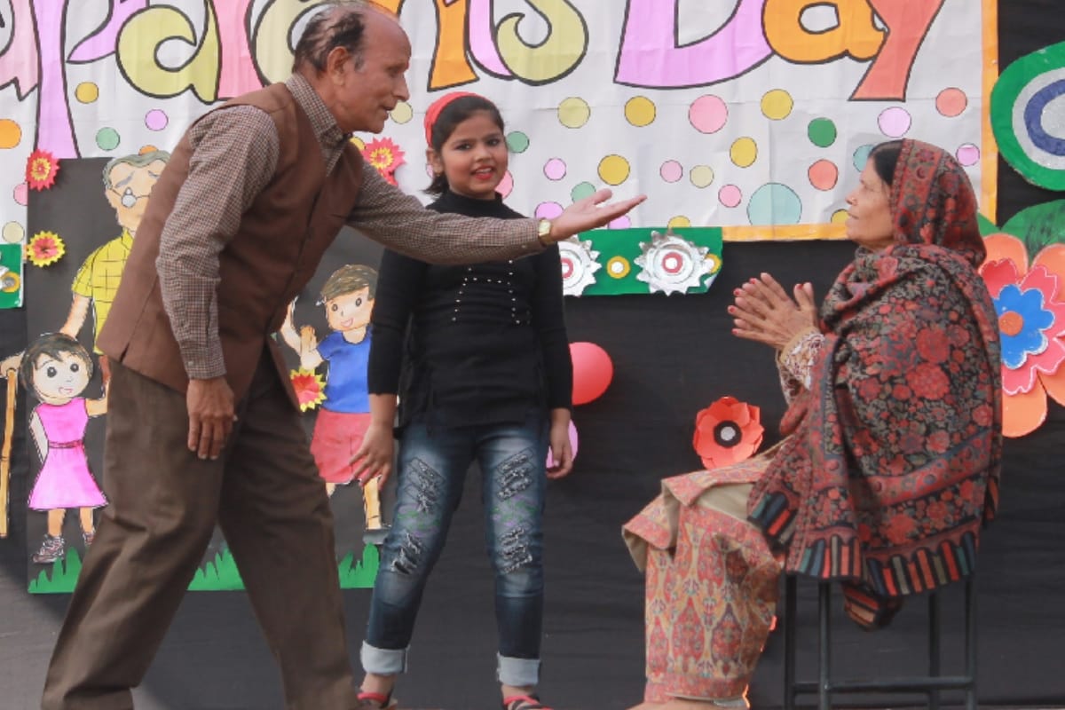 Kendriya Vidyalaya Punjab Lines children presented cultural performances on Senior Parent's Day