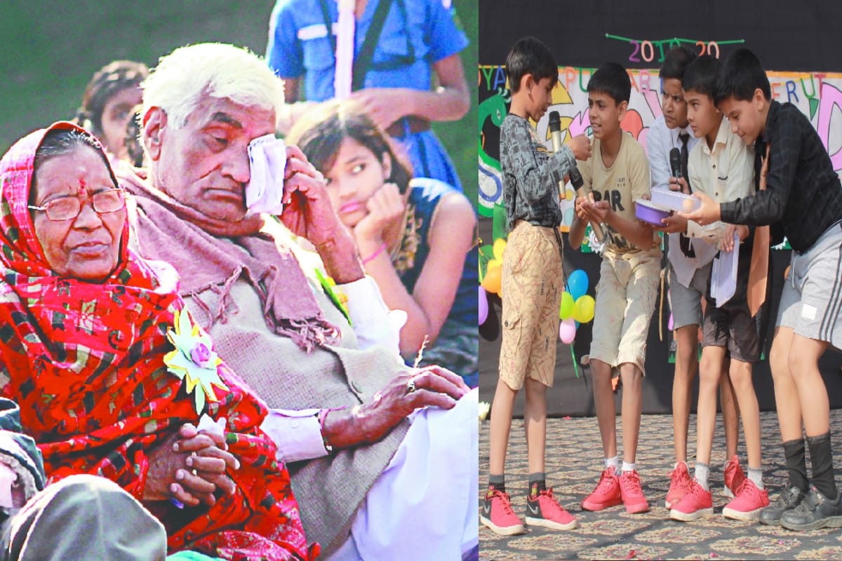 Kendriya Vidyalaya Punjab Lines children presented cultural performances on Senior Parent's Day
